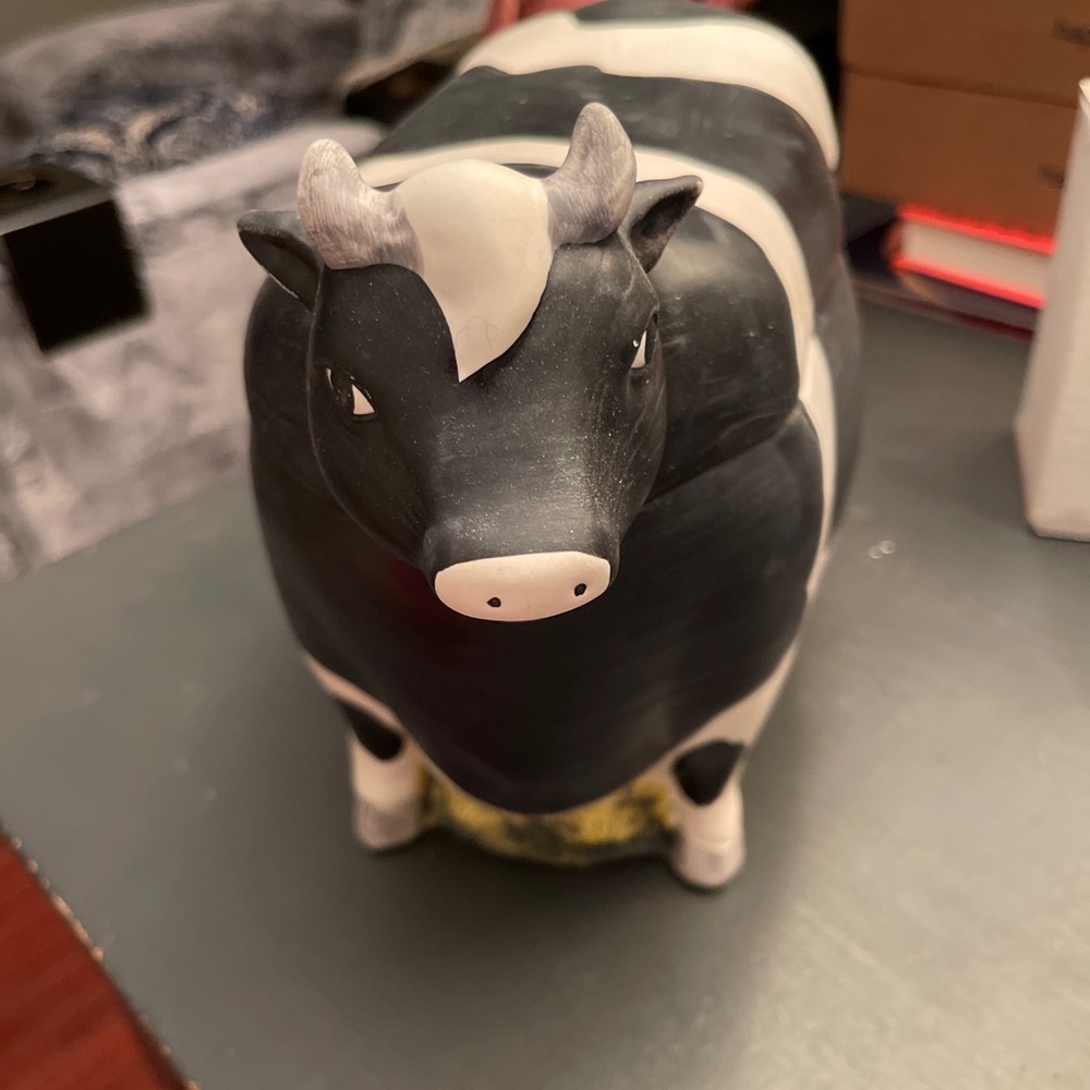 Vintage Fat Cow Cookie Jar Sakura Warren Kimble